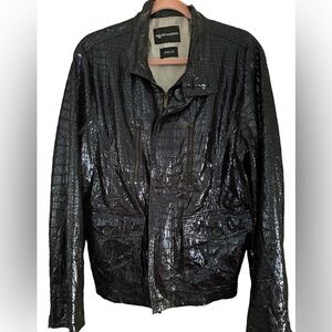 EMPORIO ARMANI BLACK BOMBER JACKET